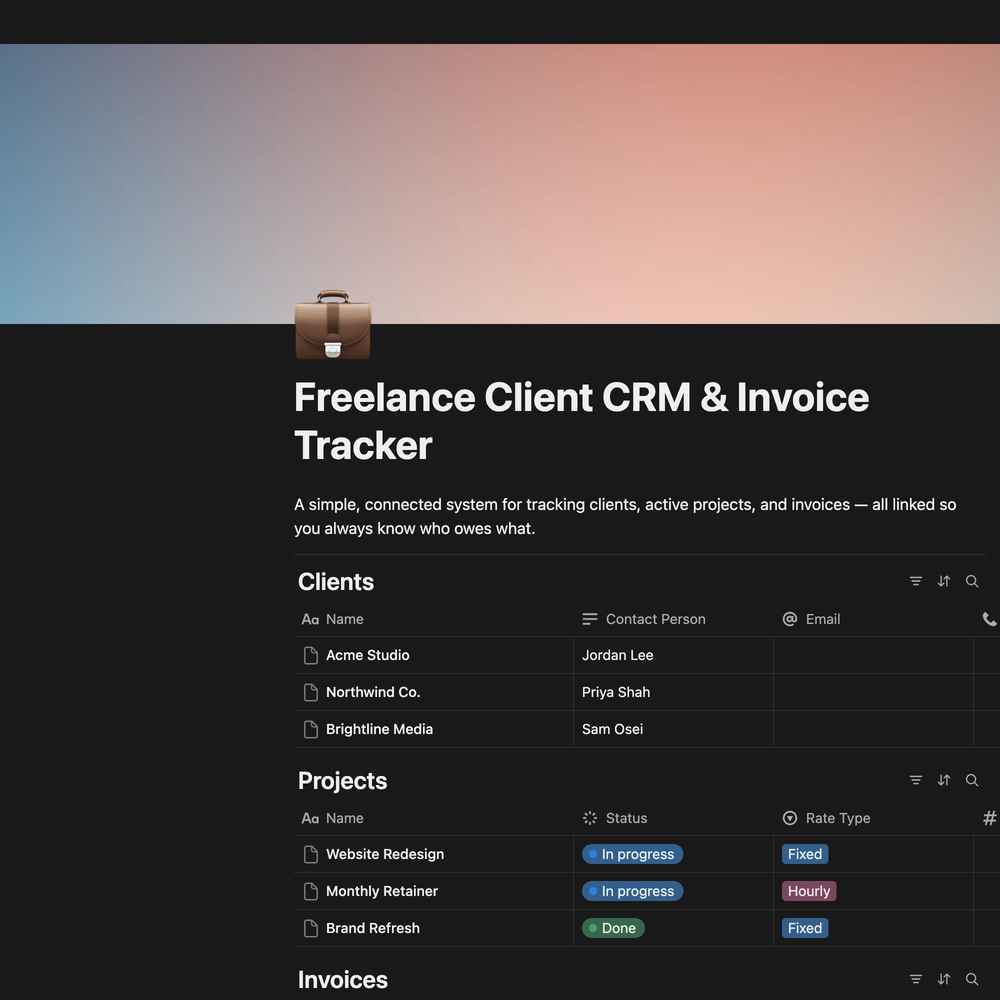 Freelance CRM thumbnail